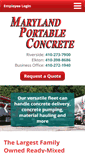 Mobile Screenshot of marylandportableconcrete.com